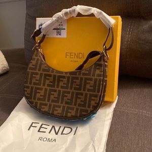 Fendi brown shoulder/crossbody FF